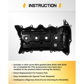 OCPTY 12310-RDF-A01 Engine Valve Covers Kit 2013 2014-2017 for Honda Accord,2015-2018 2019 for Honda CR-V,2010-2016 for Buick LaCrosse Valve Cover with Gasket