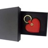 Cute Leather Keychain Heart Shape Leather Key Ring Car Key