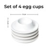 MIAMIO – Egg Cups 4-Piece Ceramic Set, Stoneware Egg Cups