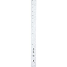 ALVIN Clear Acrylic Ruler, Scratch Resistant, Multipurpose Drawing, Drafting, and Design Tool, Great for Both Students, Hobbyists, and Professionals - 18 inches - T40-18