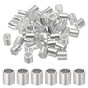 uxcell 3/8"(10mm) Aluminum Crimping Loop Sleeve, Wire Rope Stop Sleeve