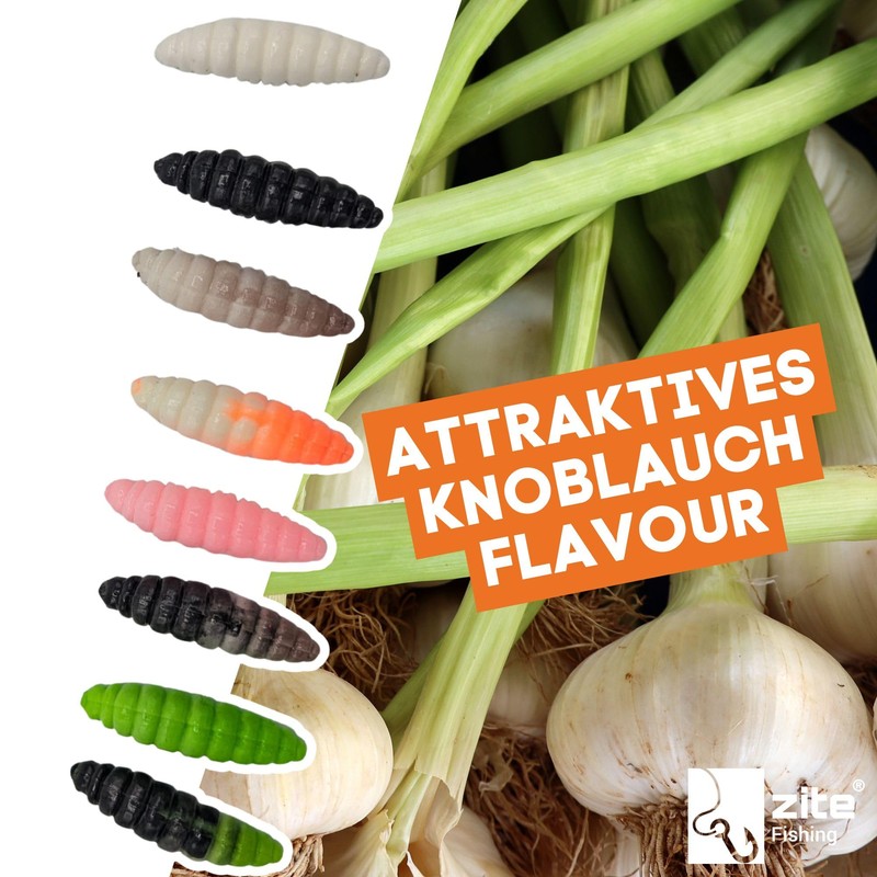 Zite Fishing Attracta Larv Floating | Pack of 8 Flavoured