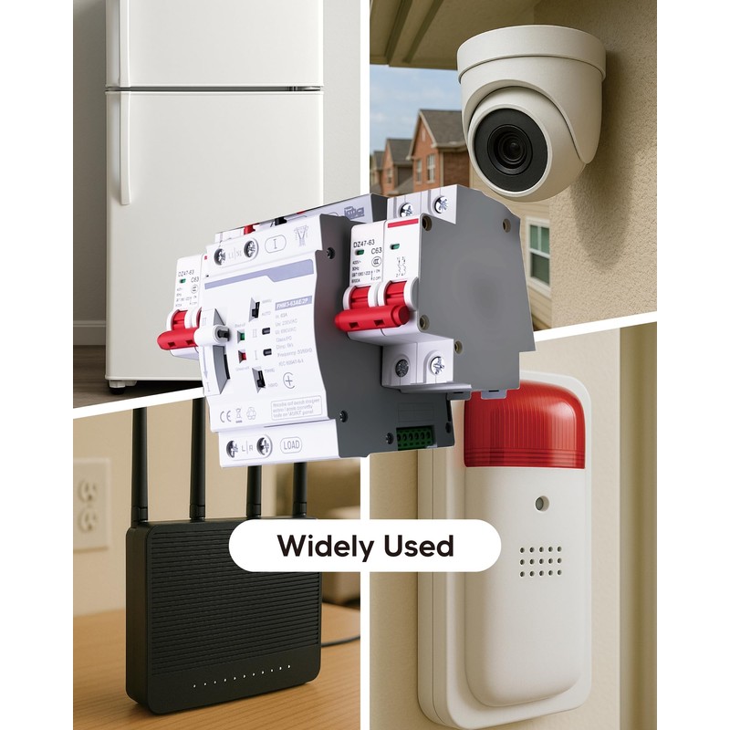 ATS AC Automatic Transfer Switch 2P 63A 220V with Overload