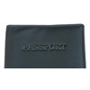 Speedway Leather Passport Cover Black Holder RFID Safe Gift 340