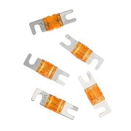 5 PACK 40 AMP MINI ANL FUSE FUSES NICKEL PLATED AFS