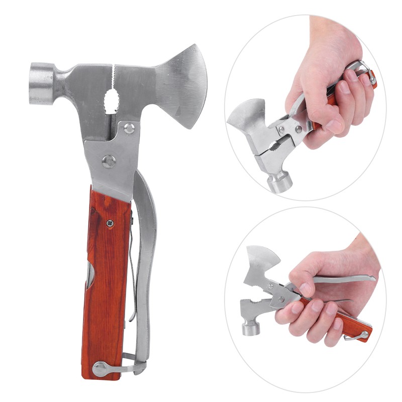 Outdoor Safety Hammer Stainless Steel MultiFunction Combination Car Hammer(Outdoor Combination