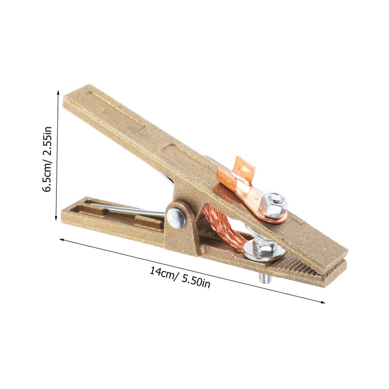 Operitacx Welding Ground Clamp Heavy Duty Copper Electric Grounding Clamp