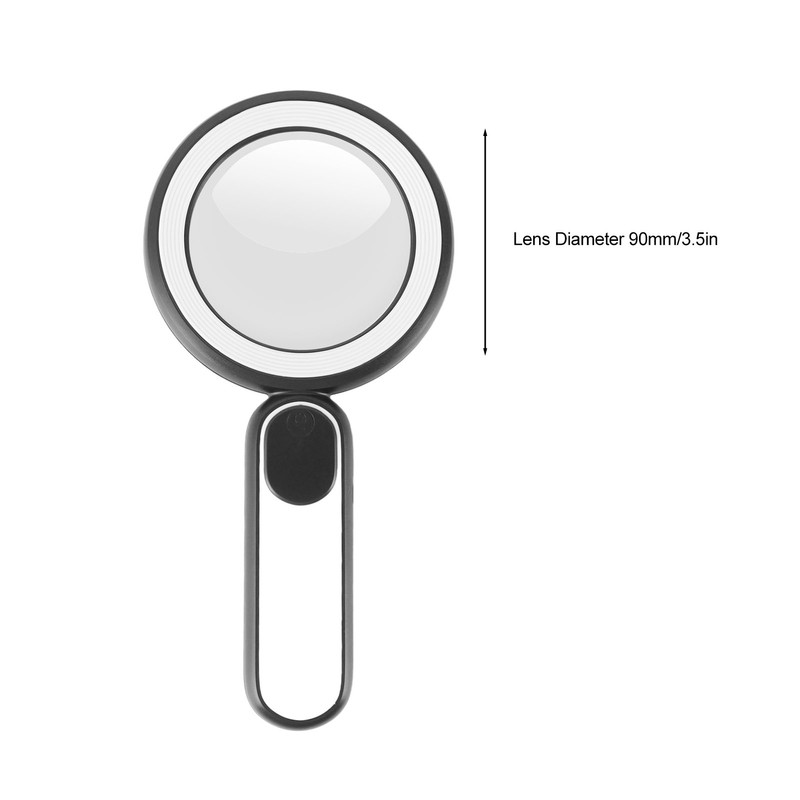 8X Rechargeable Magnifying Glass with Light 21Led 3 Mode Magnifying