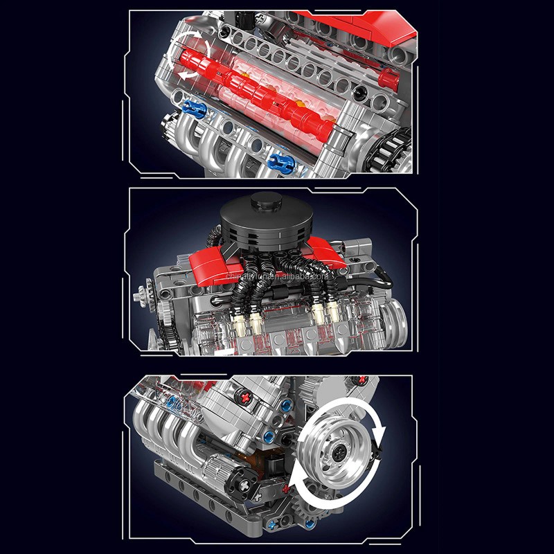 DIYmall 10171 LSX454 V8 Engine Simulation Scale Model Electrically Driven