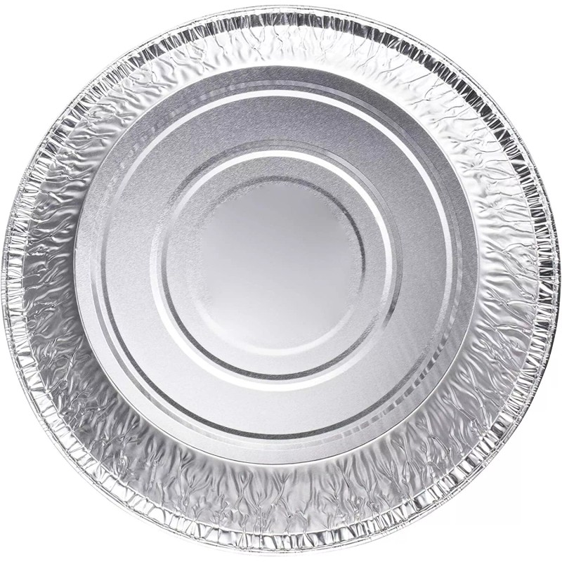 Diplastible (100 Count) 10-Inch Round Disposable Aluminum Pans Dutch Oven