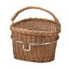 KLICKfix Farradtasche Weidenkorb Mini Lenkerkorb, Braun, 13 Liter