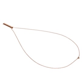 Collar de Respiración Consciente de Acero Inoxidable que Reduce el Estrés, Collar Portátil con Silbato de Ansiedad (Oro rosa)