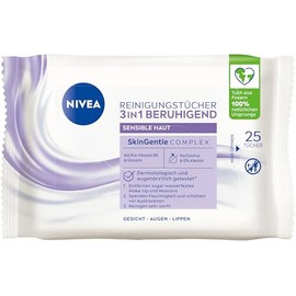NIVEA 3-in-1 Sensitive Cleaning Wipes Sensitive Skin 25 Wipes