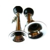 Bugle Horn Swirls & Straight Set of 2 Bicycle Horn Support
