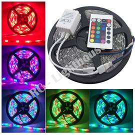 RV Awning Camper Recreational Vehicle RGB LED Lights 6 feet of LED Strips with 24 Key IR Remote Control