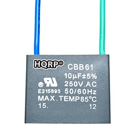 HQRP condensador de ventilador de techo CBB61 10uf 2 hilos