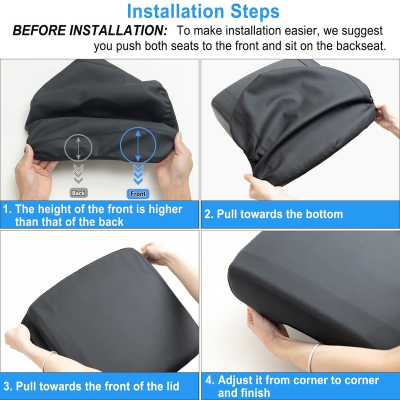 PIMCAR Center Console Cover for 2019-2024 2025 Dodge RAM 1500