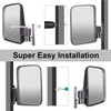 Universal Folding Golf Cart Side View Mirrors for EZGO, Club
