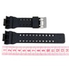 Casio GA-100 Black resin watch strap