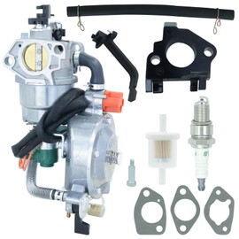 REMEDART XP13000EH Carburetor Fits for DuroMax XP12000EH XP13000EH Dual Fuel Generator for Pulsar G12KBN 8550 9500 10800 12000 Watt 457CC Carb Kit with spark plug