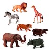 Miniland Miniland25123 7 Jungle Animals Figures, Multi-Color