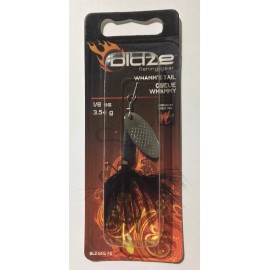 Blaze 1/8 oz Spinner Bait Crappie Bass Spinnerbait Choose Color Matzuo Hook - Black