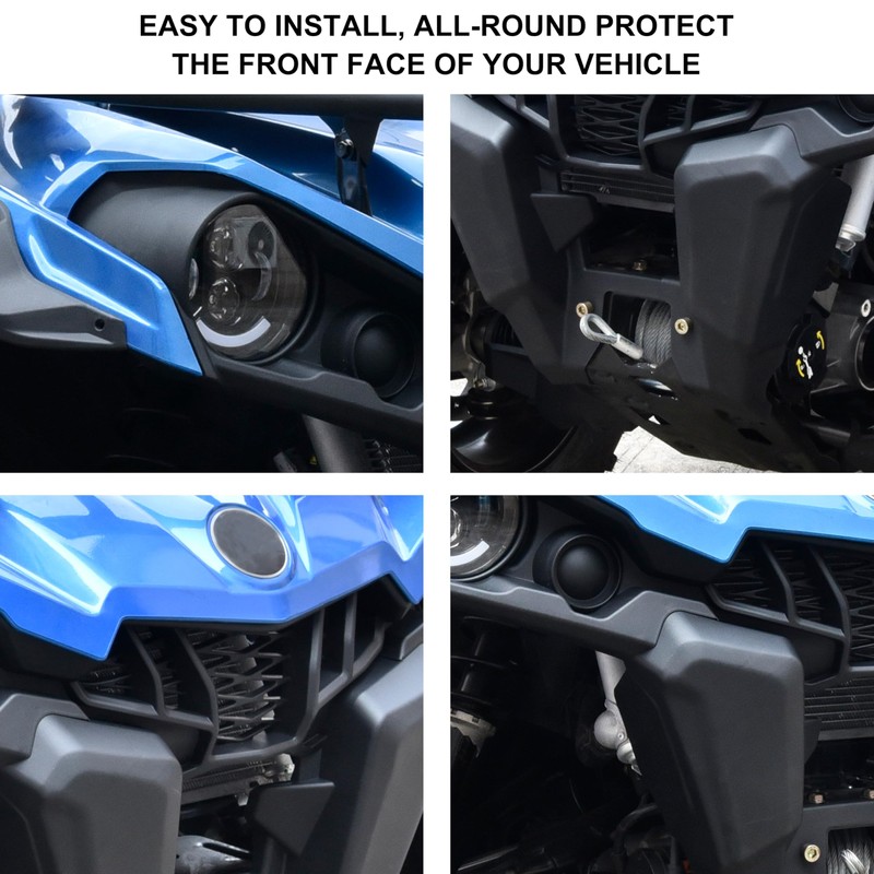 SAUTVS Front Fascia for Can-Am Outlander 450 570, Black Combination