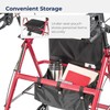 Drive Medical Aluminum Rollator Walker Fold Up and Removable Back