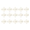 100Pcs Airplane Shaped Paper Clips Metal Lightweight Multipurpose Cute Shaped