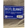EKTOS WOOL BLANKET 90% WOOL 66”X 90” MIDNIGHT GREY SURVIVAL