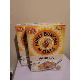Post 2x  Post Honey Bunches Of Oats Vanilla Cereal Granola Clusters 12oz Bb 04/2025