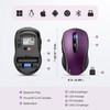 TECKNET Bluetooth Mouse, 2.4G Wireless Mouse (BT 5.0/3.0 + USB