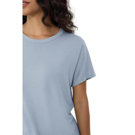 Joyaria Bamboo Pajamas for Women Night Sweats/Hot Flashes Summer Cooling Pjs Set Soft(Dusty Blue, Medium)