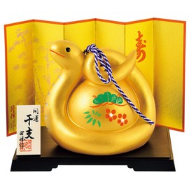 Shoho 2025, Year of the Zodiac Sign, Snake Kaikai Kai, Gold Color, Shochiku Plum, Fukumi