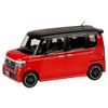 1/43 Honda N-BOX CUSTOM Premium Crystal Red Metallic & Black