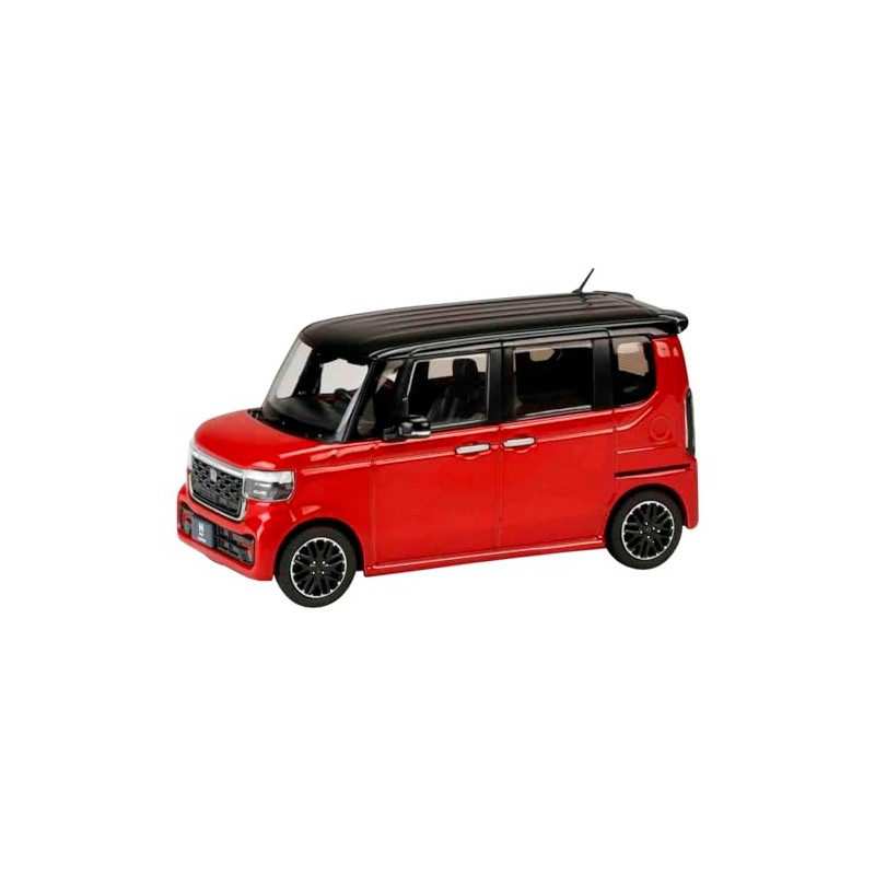 1/43 Honda N-BOX CUSTOM Premium Crystal Red Metallic & Black