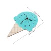 Hohopeti Cute Ice Cream Shaped Cartoon Wall Clock for Kids