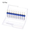 QUARKZMAN 10pcs PCB Drill Bits 1/8 Inch Shank 0.9mm Titanium