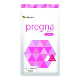 プレグナ女性用 医師と共同開発 授かる準備にこの妊活サプリ L-カルニチンをはじめとして特に妊活中の女性に摂っていただきたい成分を厳選、ジネコ、メニコン