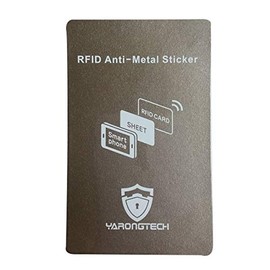 RFID Anti-Metal Cell Phone Sticker,RFID Blocking Anti Magnetic Signal Protect Material (Grey-1pc)