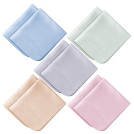 Nadadora Individually Wrapped Assorted Color Premium Microfiber Glasses Cleaning Cloths, 10 Pack, Thickened,Soft Dense for Eyeglasses,Sunglasses,Camera,Jewelry,Phone,Lense,LCD,Reusable Washable,6"X7"