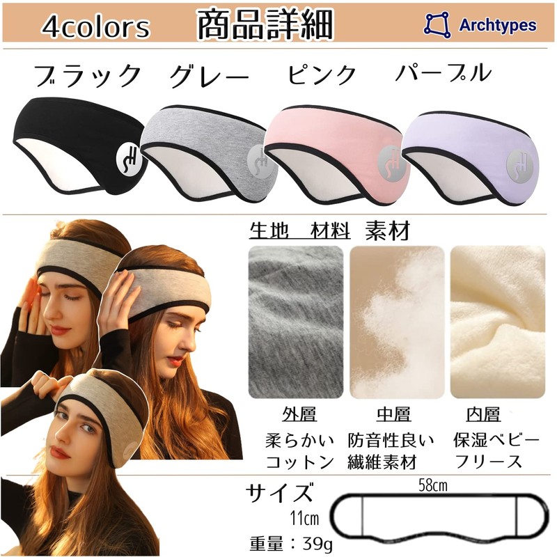 Archtypes Eye Mask, Ear Plugs with Earplugs, Integrated Type, For