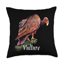 Merch Maniacs Vulture Buzzard Bird Wildlife Throw Pillow, 18x18, Multicolor
