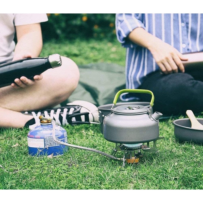 Tiardey Folding Camping Stove Burner,Strong Firepower with Piezo Ignition,Stove for