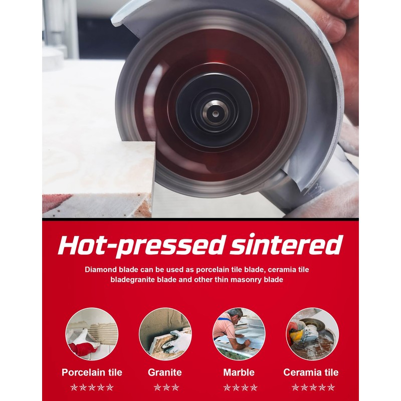 Casaverde 4.5Inch Super Thin Diamond Tile Blade for Cutting Porcelain