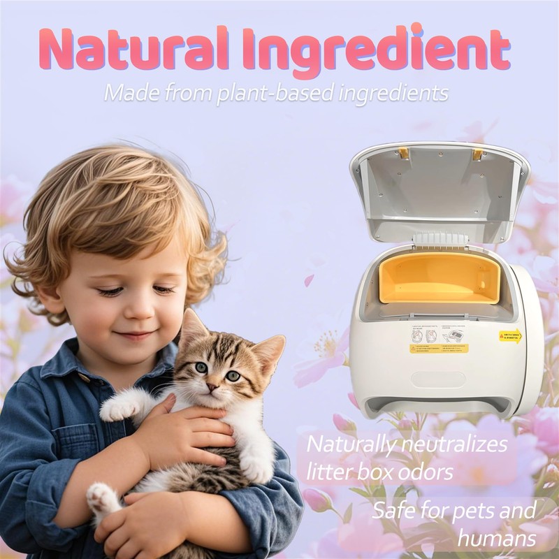 NewKe 6 Pack Cat Odor Eliminator for Meowant Self-Cleaning Cat