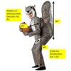 Rasta Imposta Squirrel Costume, Gray, One Size