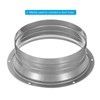 PATIKIL 6 Inch Duct Connector Flange, 2 Pack Metal Fitting