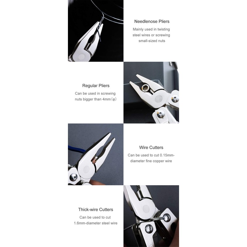 Multi Tool with Mini Tools, Multi-purpose Pocket Multifunction Pliers Made