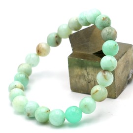 Miracles Minéraux 8mm Round Beaded Bracelet Natural Stone French Craftsmanship Over 80 Possibilities, 0.03 x 0.03 x 0.03 centimeters, Stone wrist circumference: 18 cm